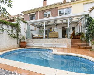 Swimming pool of Single-family semi-detached for sale in Málaga Capital  with Air Conditioner, Terrace and Swimming Pool