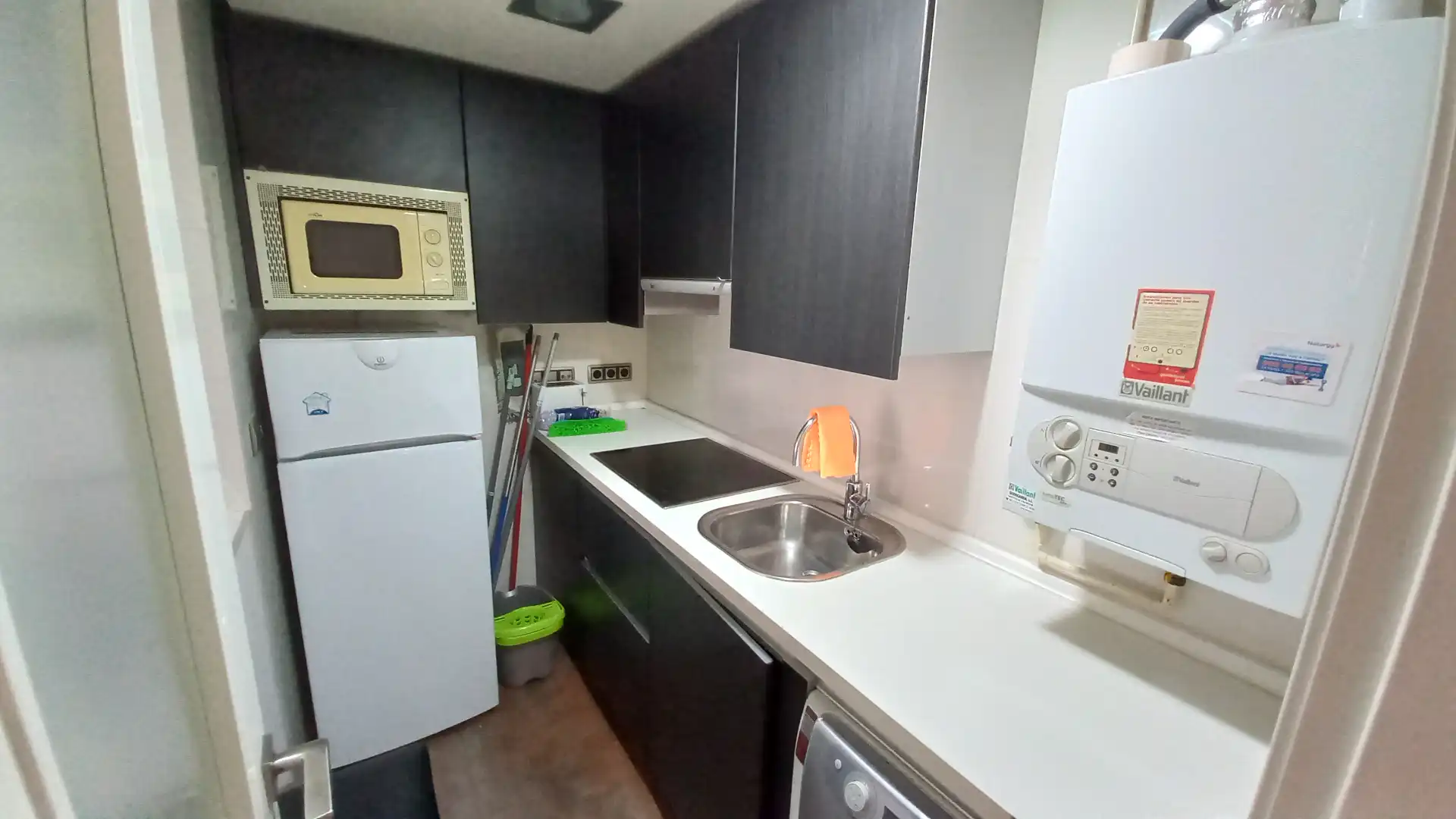 Cocina de Apartamento de alquiler en Albacete con Aire acondicionado, Calefacción y Parquet