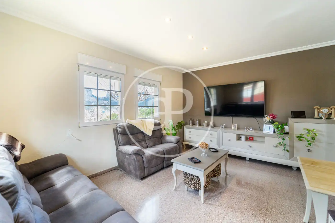 Living room of Houses for sale in Alcoy / Alcoi  with Air Conditioner, Heating and Private garden