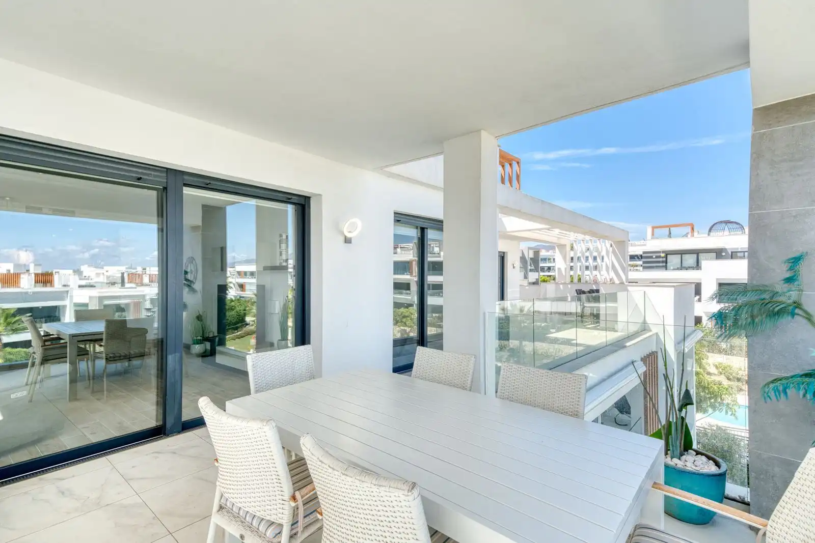 Terraza de Ático de alquiler en Estepona con Aire acondicionado, Terraza y Amueblado