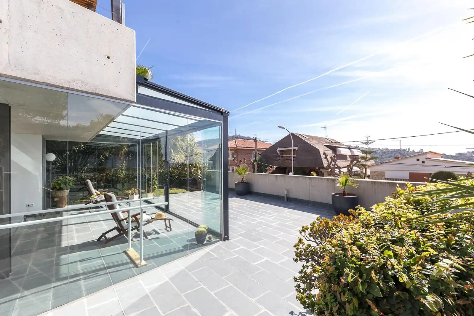Terraza de Casa o chalet de alquiler en Sant Just Desvern con Aire acondicionado, Calefacción y Jardín privado