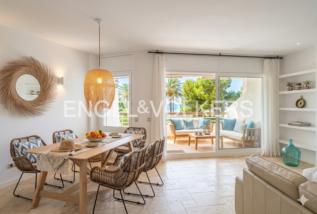 Esszimmer von Wohnung zum Verkauf in Vilanova i la Geltrú mit Klimaanlage, Heizung und Terrasse