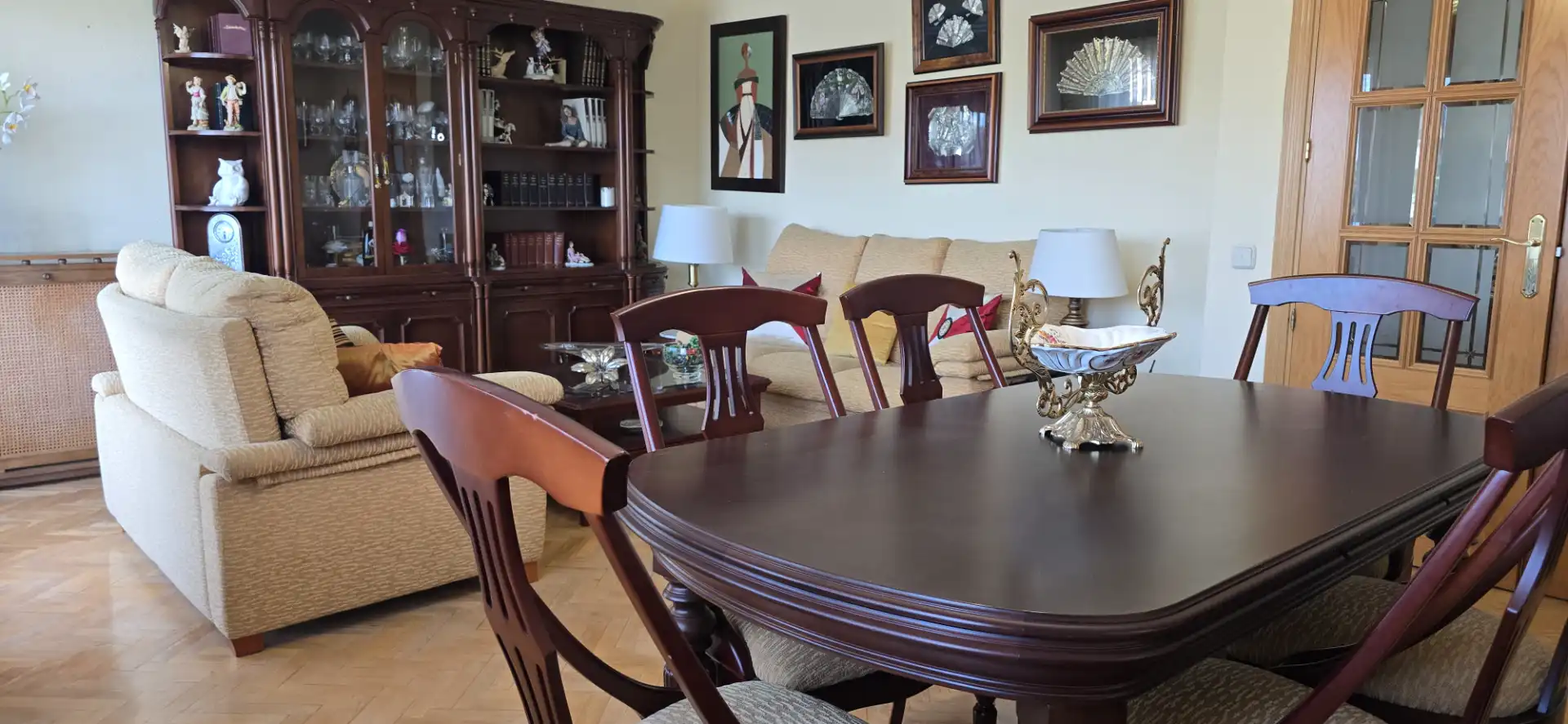 Dining room of Flat for sale in Madrid  with Heating, Private garden and Terrace