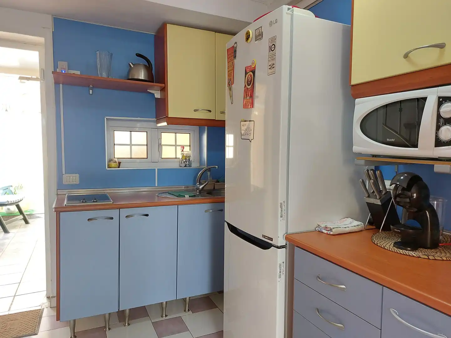 Küche von Maisonette zur Miete in San Bartolomé de Tirajana mit Klimaanlage, Privatgarten und Terrasse