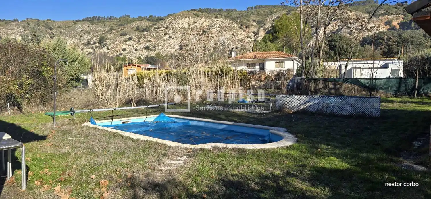 Swimming pool of Houses for sale in Hontoba  with Heating, Storage room and Alarm