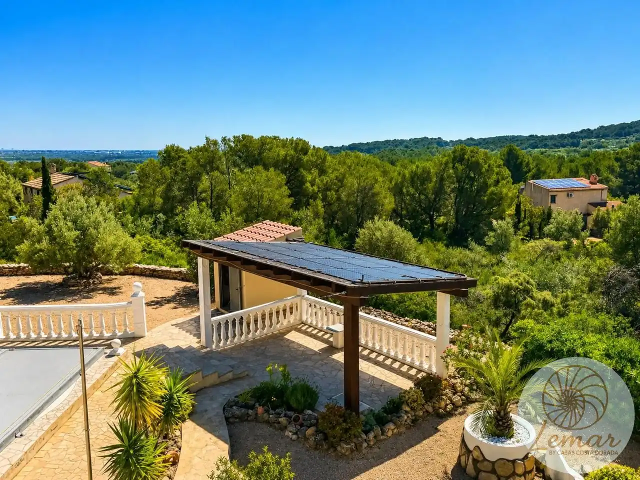 Terraza de Finca rústica en venta en El Perelló con Jardín privado, Terraza y Piscina