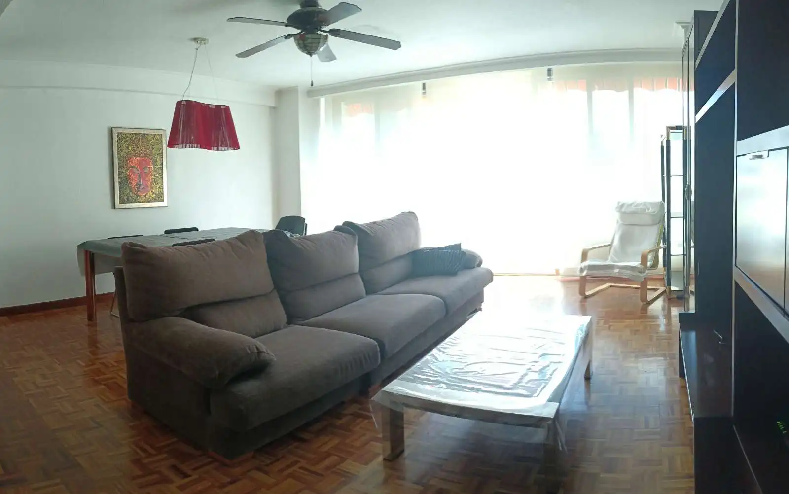 Sala d'estar de Apartament per a compartir en  Pamplona / Iruña amb Aire condicionat, Terrassa i Moblat