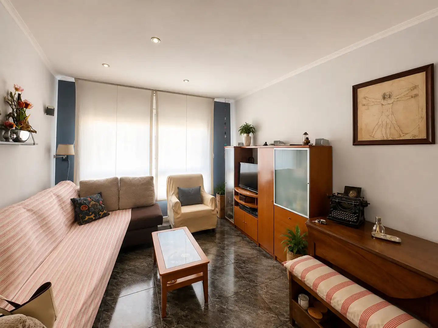 Sala d'estar de Pis en venda en Sabadell amb Aire condicionat, Calefacció i Parquet