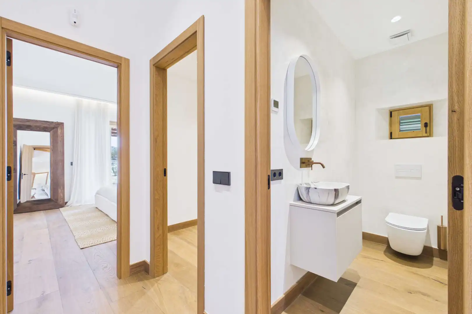 Bathroom of Country homes for sale in Capdepera  with Air Conditioner, Heating and Parquet flooring