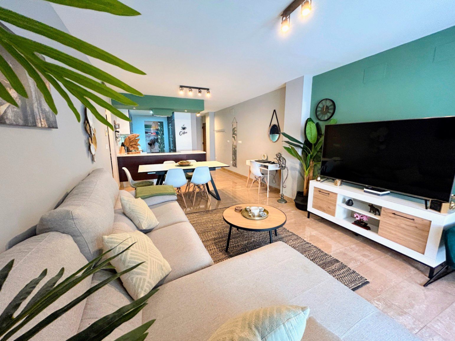 Wohnzimmer von Wohnungen zum verkauf in Xaló mit Klimaanlage, Heizung und Terrasse