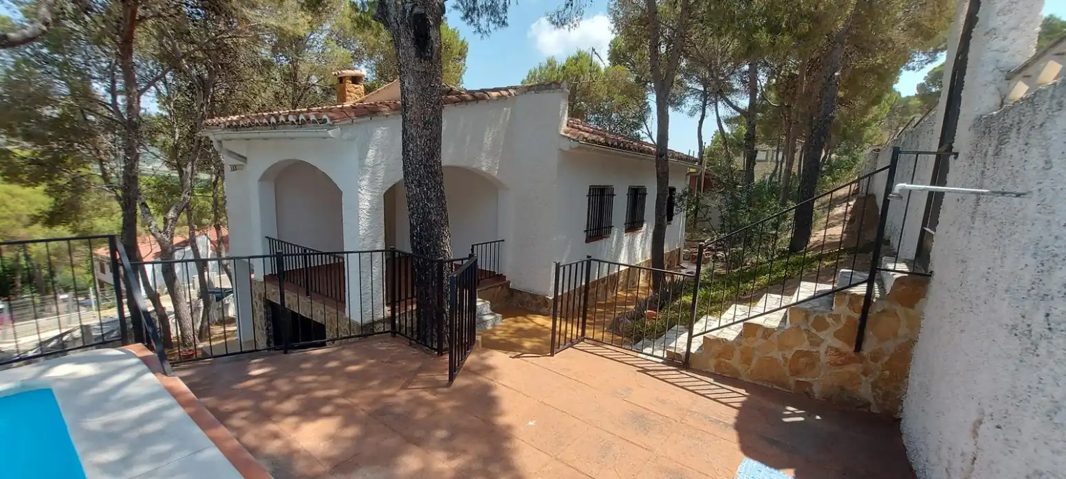 Vista exterior de Casa o chalet en venta en Torres Torres con Jardín privado, Terraza y Piscina