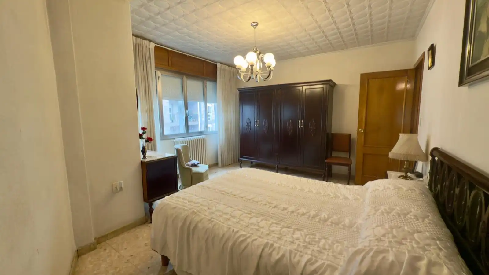Bedroom of Flat for sale in Ourense Capital   with Heating, Storage room and Furnished