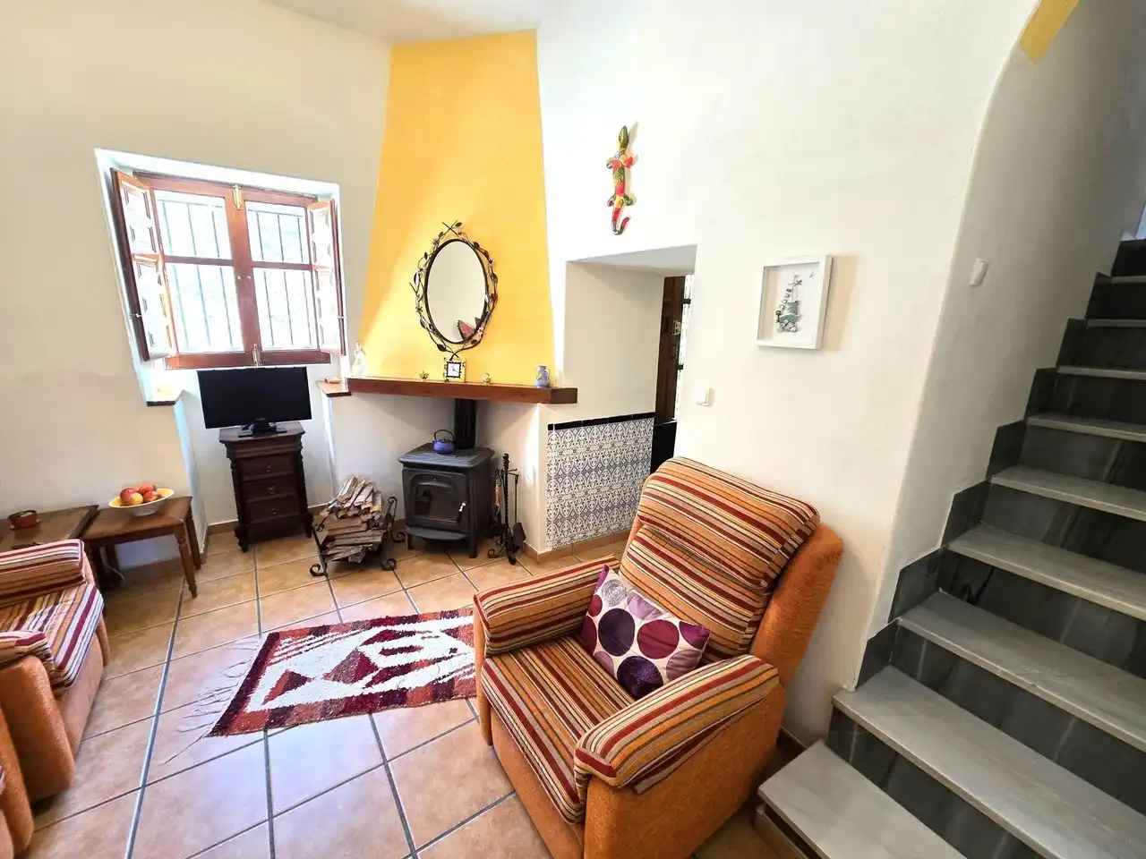Sala d'estar de Finca rústica en venda en Suflí amb Moblat