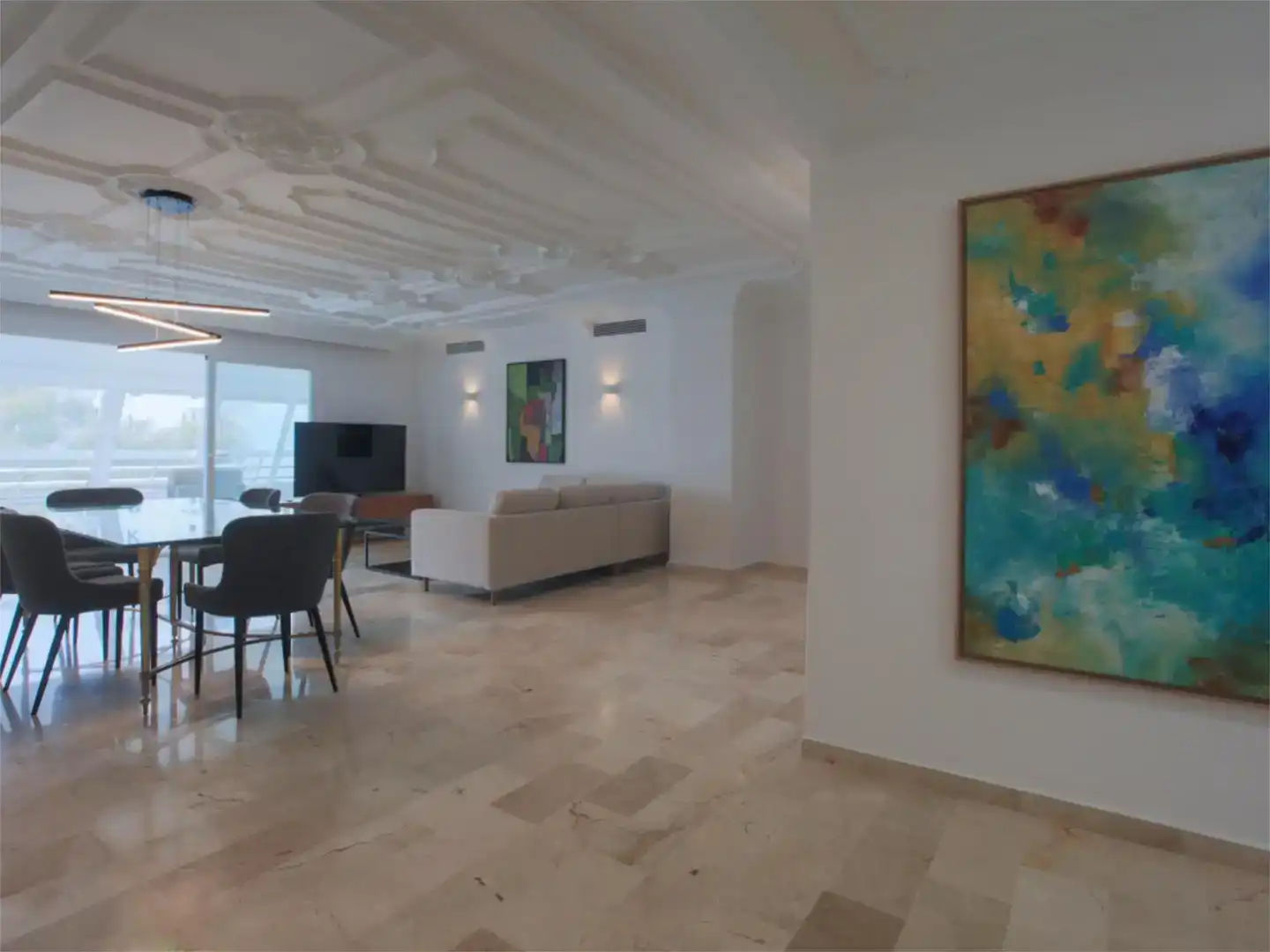 Living room of Flat for rent in Marbella Centro