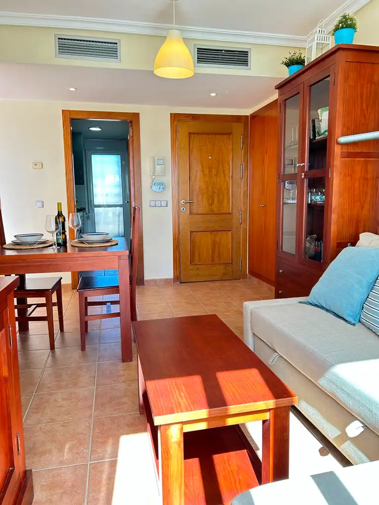 Wohnzimmer von Wohnungen zum Verkauf in Vera mit Klimaanlage, Heizung und Terrasse