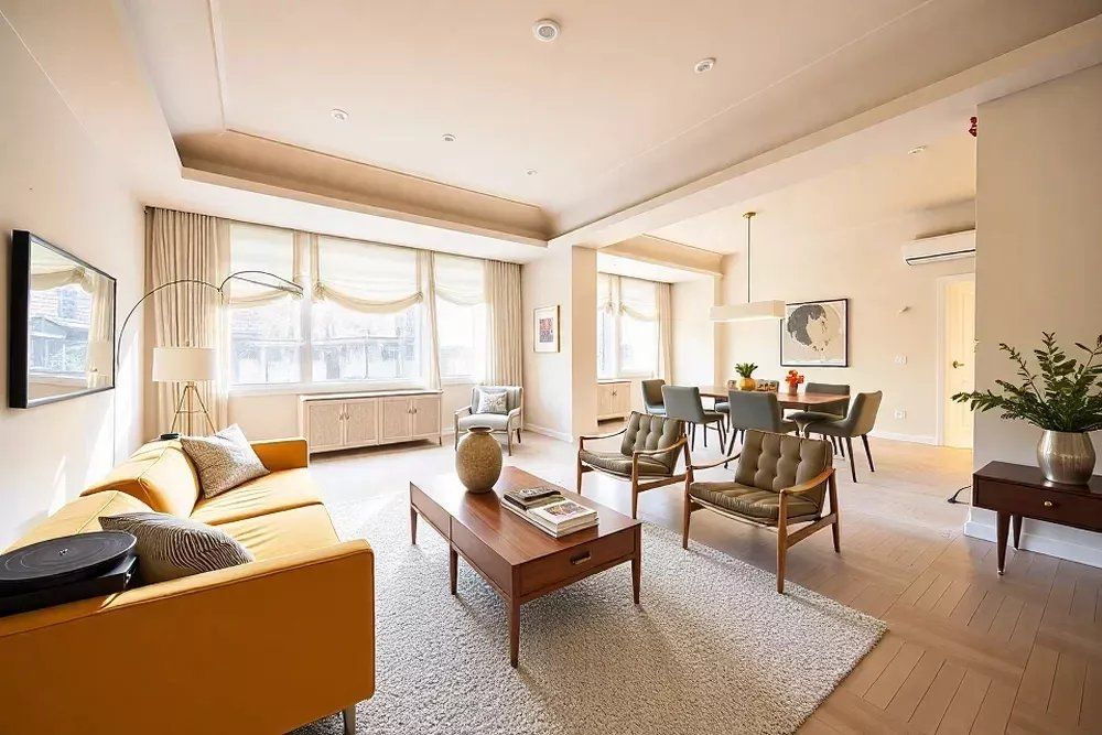 Living room of Flat for sale in  Madrid Capital  with Air Conditioner, Heating and Furnished