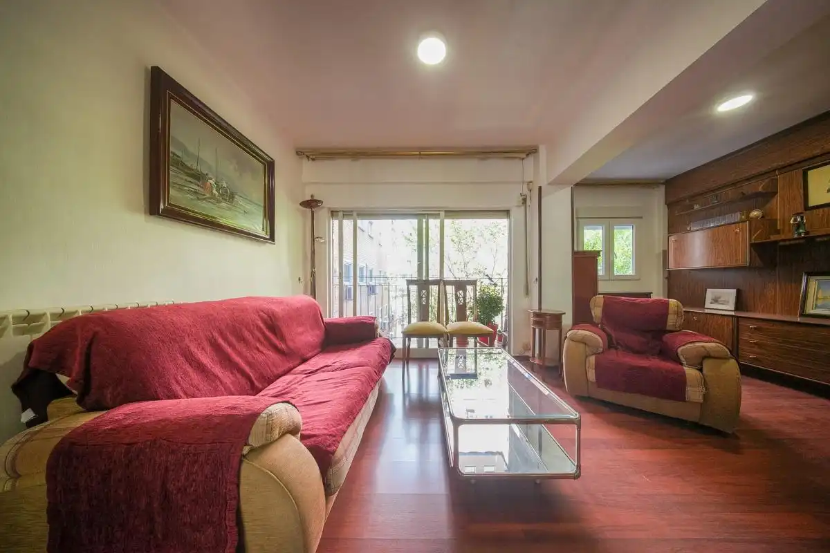 Living room of Flat for sale in Madrid  with Heating, Private garden and Terrace