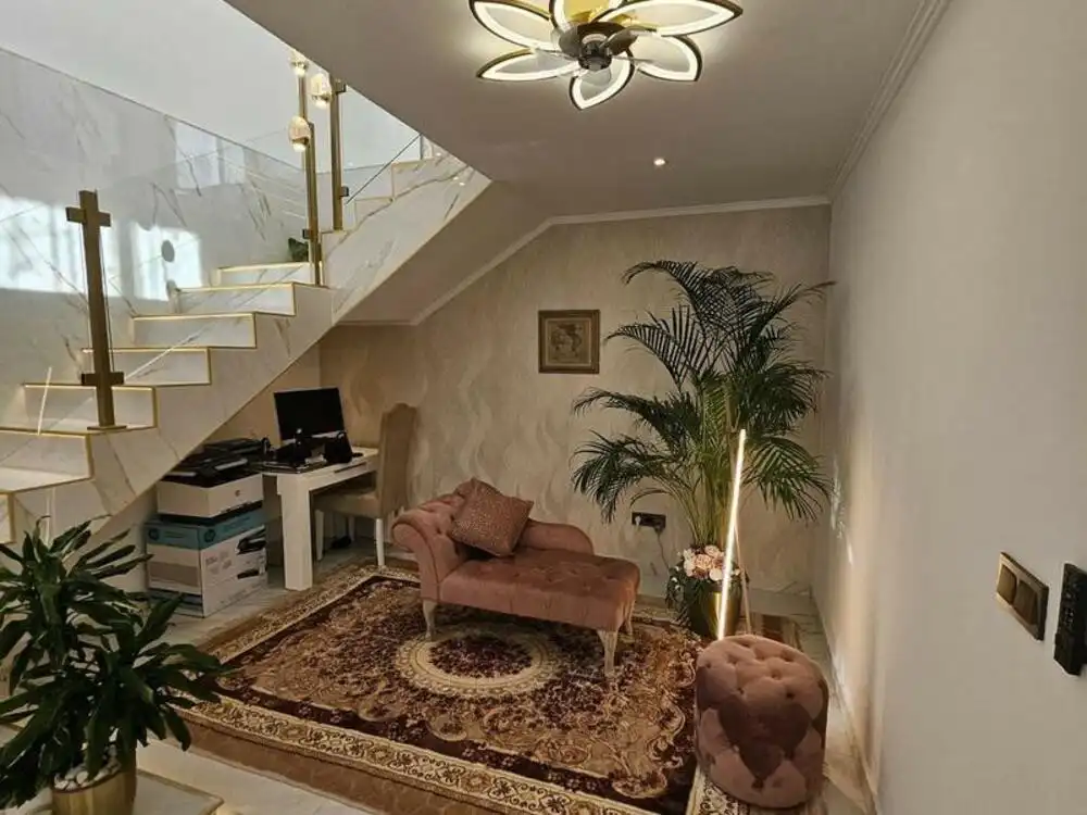 Living room of Houses for rent in Estepona  with Air Conditioner, Private garden and Terrace