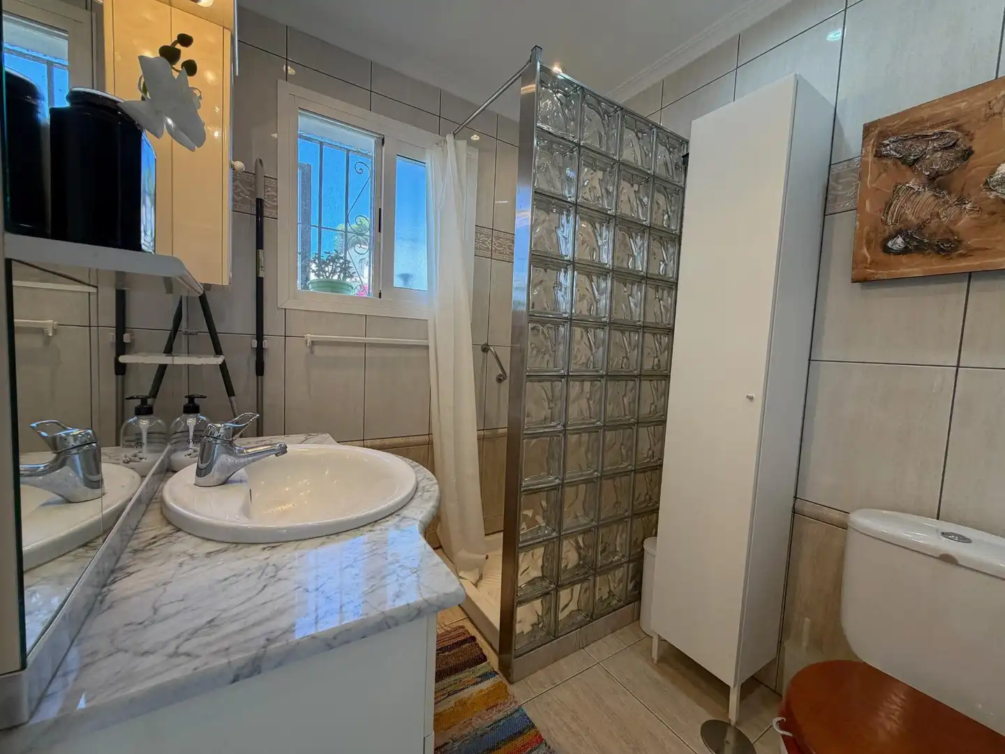 Bathroom of Flat for sale in Mijas  with Private garden, Terrace and Community pool