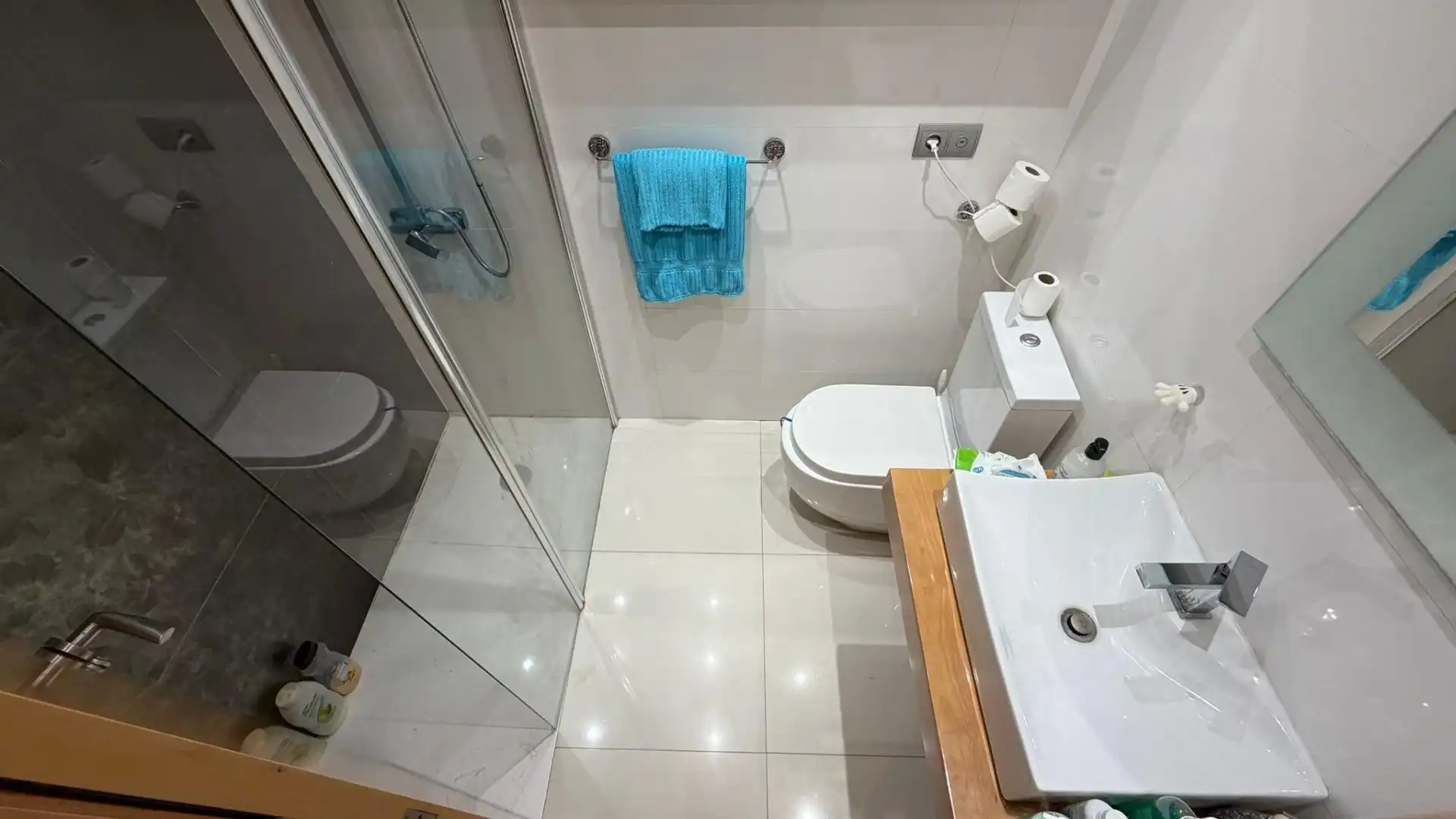 Bany de Dúplex en venda en Castellón de la Plana / Castelló de la Plana amb Aire condicionat, Parquet i Terrassa