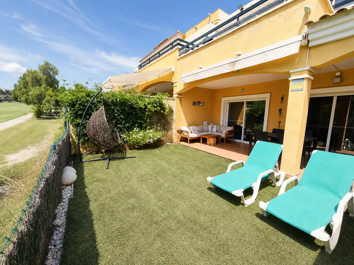 Terrace of Detached homes for rent in Mutxamel  with Air Conditioner, Heating and Private garden