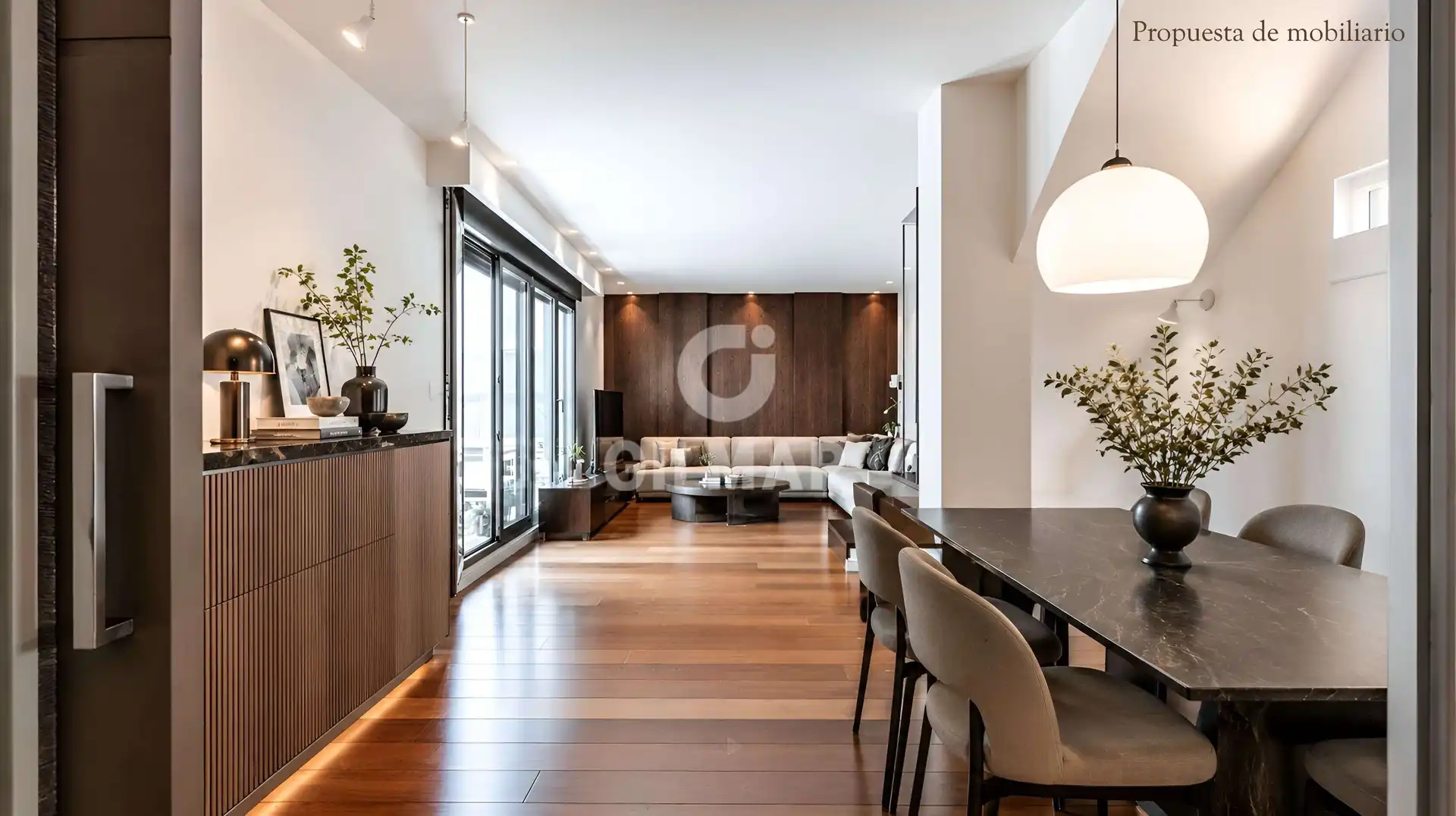 Living room of Duplexes for sale in Pozuelo de Alarcón  with Heating, Private garden and Storage room