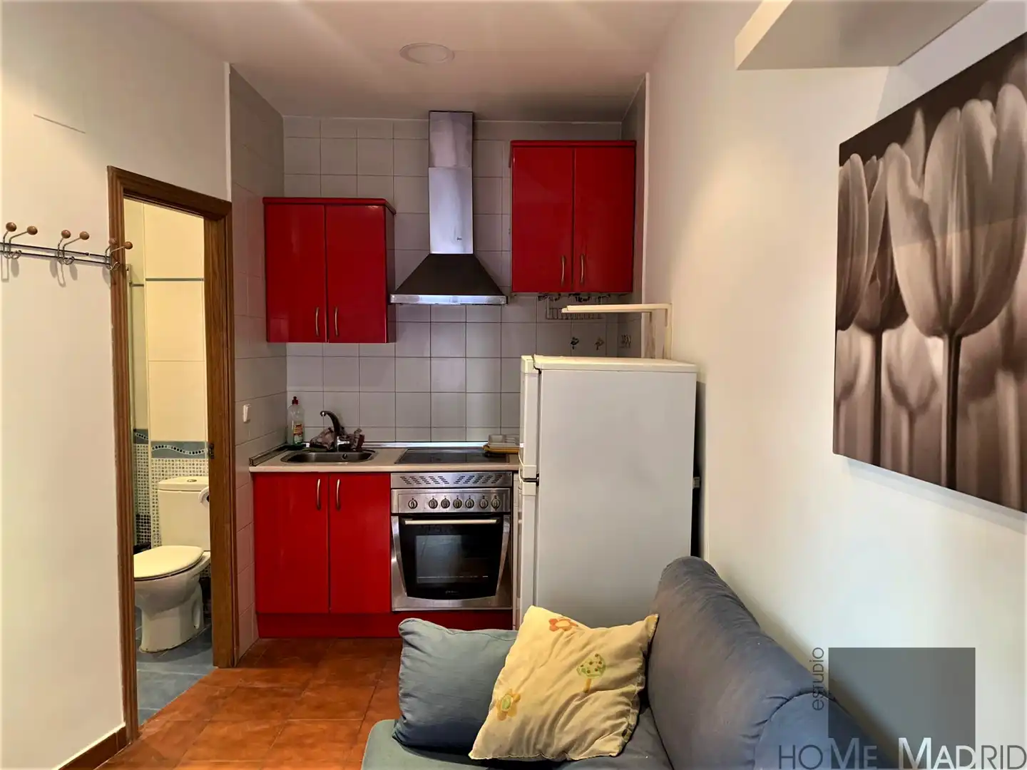 Cocina de Piso de alquiler en Madrid con Calefacción y Amueblado