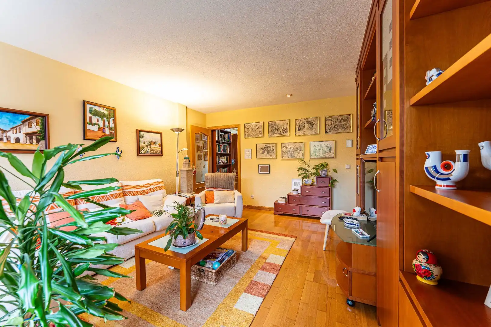 Wohnzimmer von Wohnung zum Verkauf in Fuenlabrada mit Klimaanlage, Heizung und Terrasse
