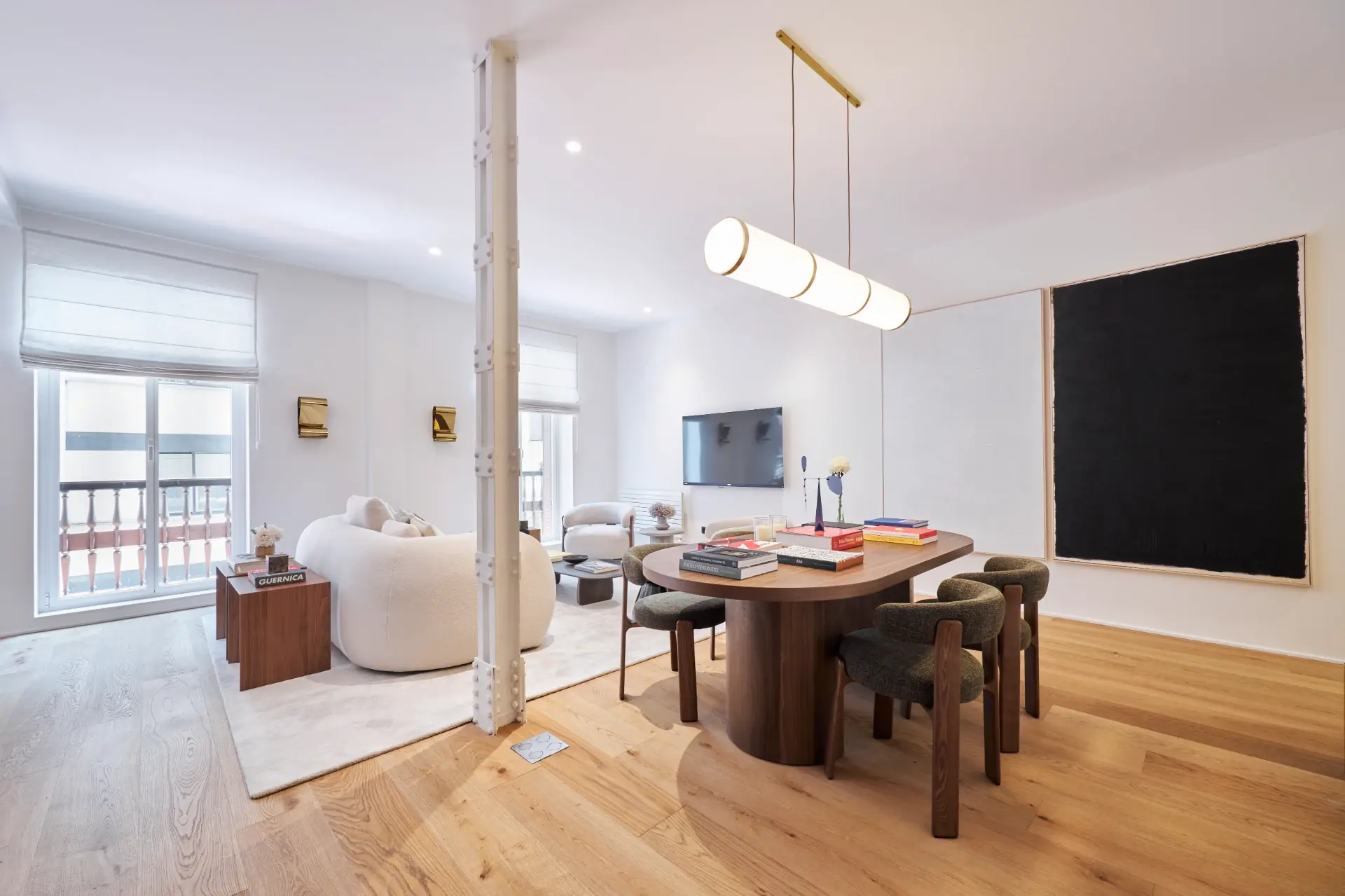 Living room of Flat for sale in  Madrid Capital  with Air Conditioner, Heating and Storage room