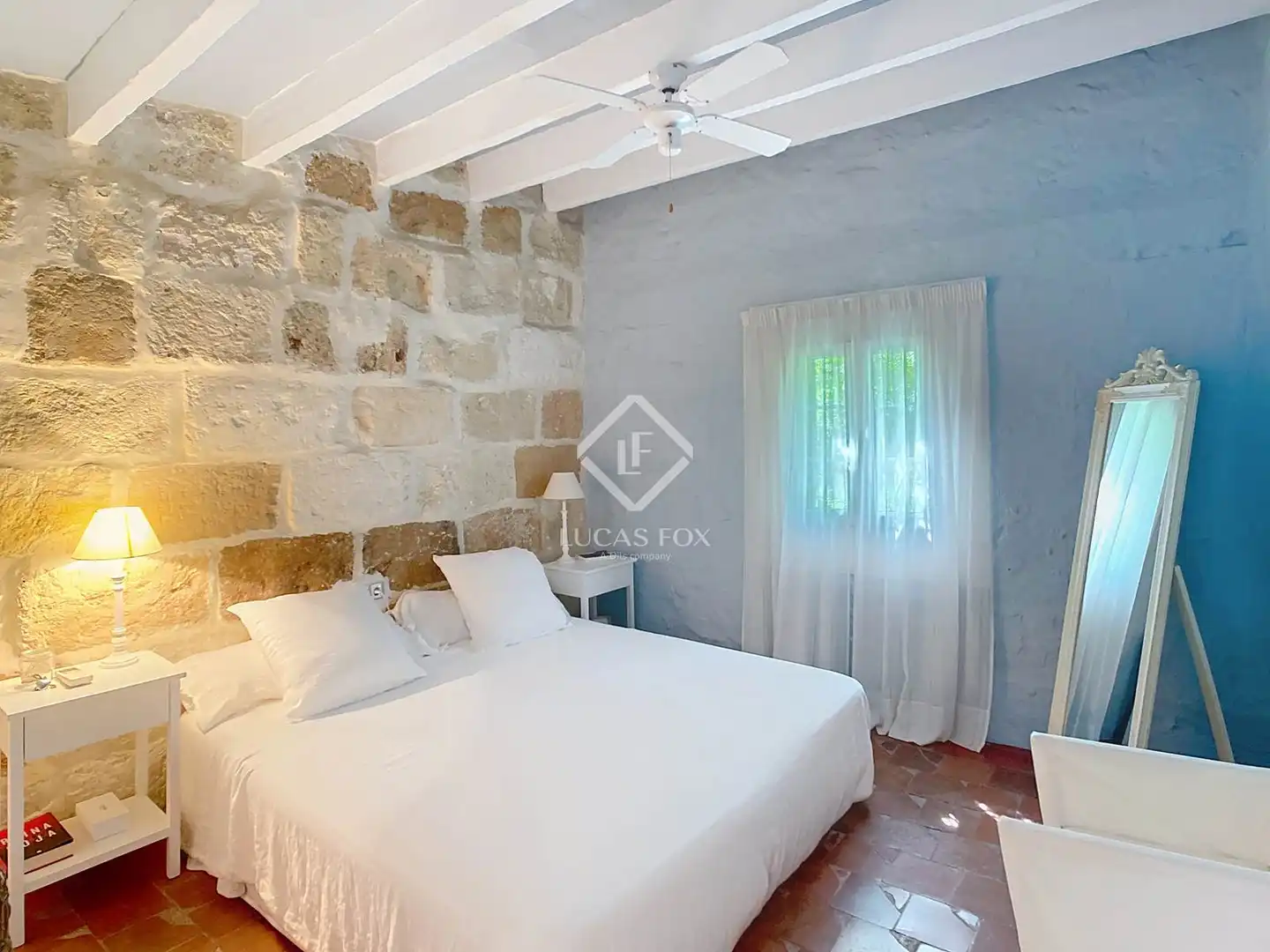 Schlafzimmer von Haus oder Chalet zum Verkauf in Ciutadella de Menorca mit Klimaanlage, Heizung und Privatgarten