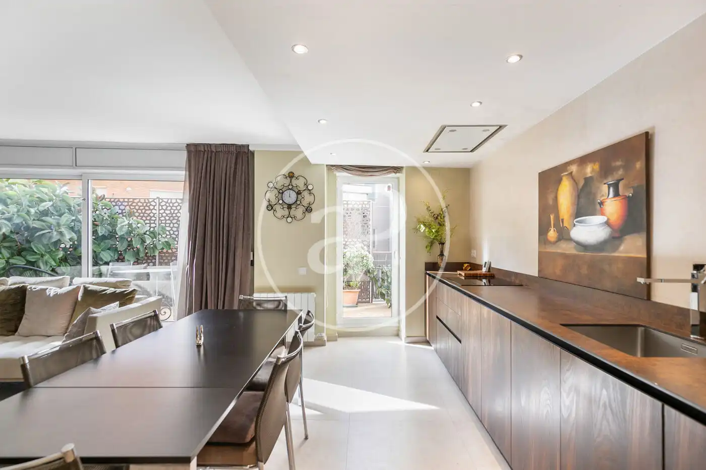 Esszimmer von Maisonette zum Verkauf in Barcelona mit Klimaanlage, Heizung und Terrasse