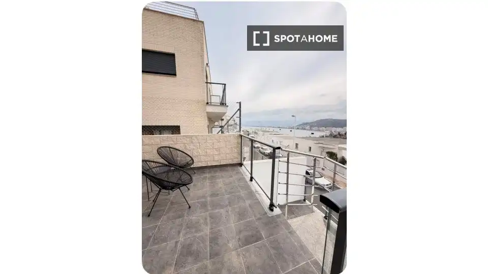 Balcony of Flat for rent in Cullera  with Air Conditioner, Heating and Furnished