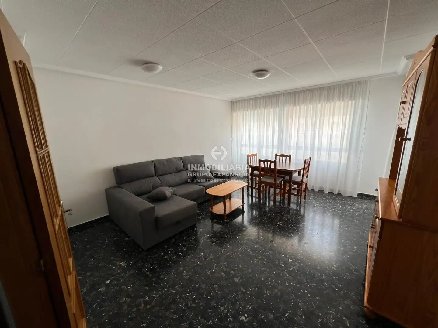 Living room of Flat for rent in Aspe  with Terrace, Balcony and Community pool
