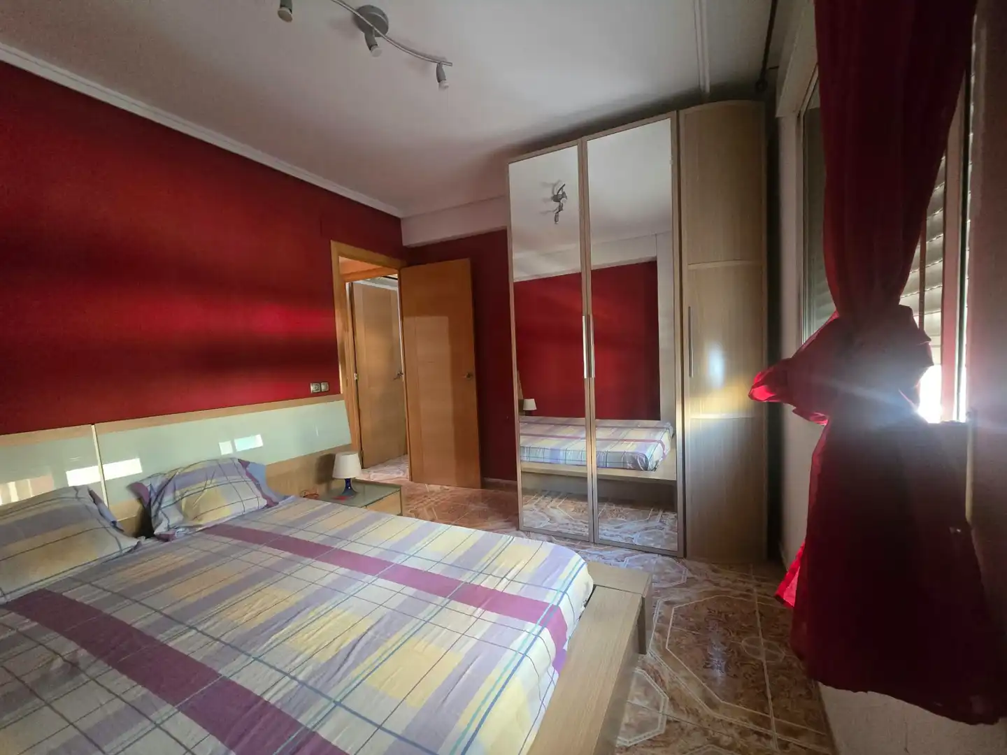 Schlafzimmer von Wohnung zum Verkauf in Castellón de la Plana / Castelló de la Plana mit Klimaanlage, Möbliert und Balkon