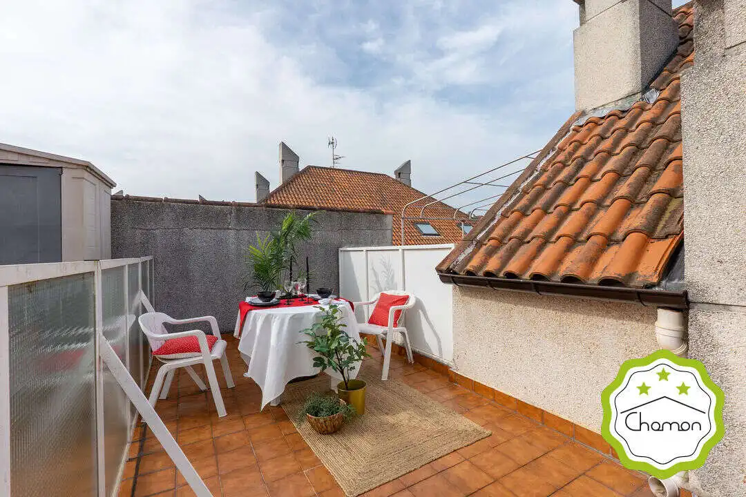 Terrasse von Maisonette zum Verkauf in Noja mit Heizung, Abstellraum und Möbliert