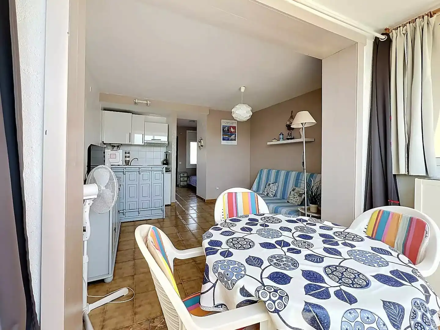 Balcony of Flat for sale in Roses  with Furnished
