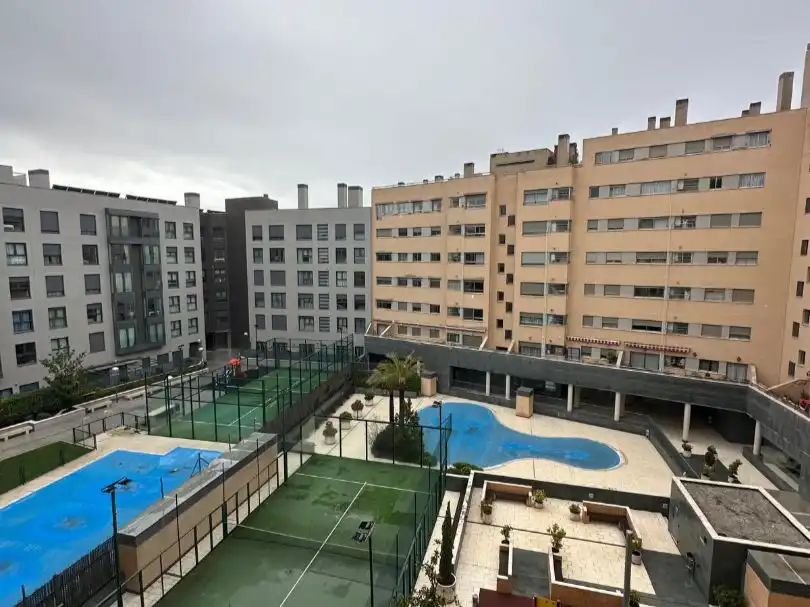 Swimming pool of Flat for rent in Madrid  with Air Conditioner, Heating and Furnished