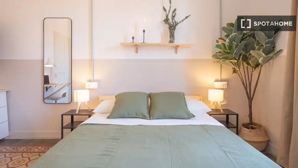 Habitación de Piso para compartir en Barcelona con Aire acondicionado, Calefacción y Terraza