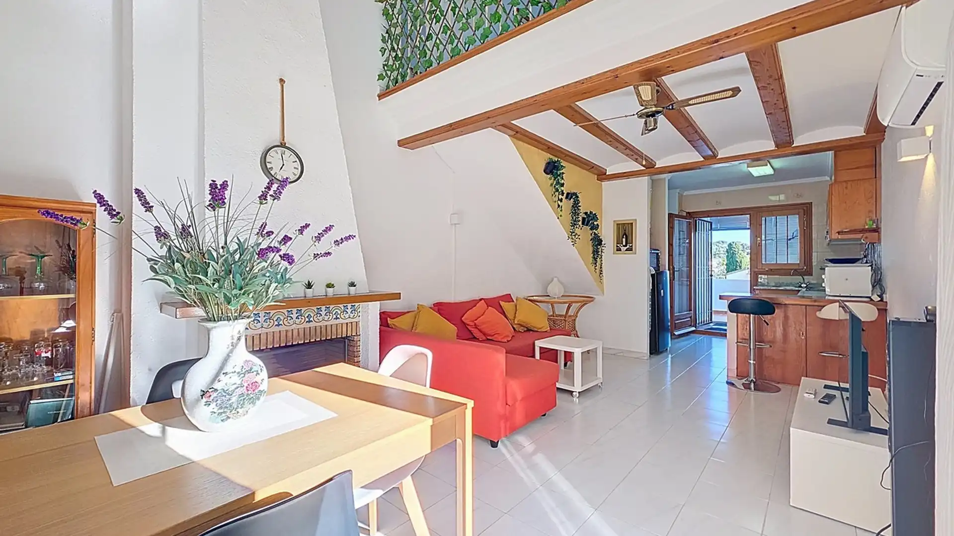 Sala de estar de Apartamento en venta en Dénia con Aire acondicionado, Calefacción y Terraza