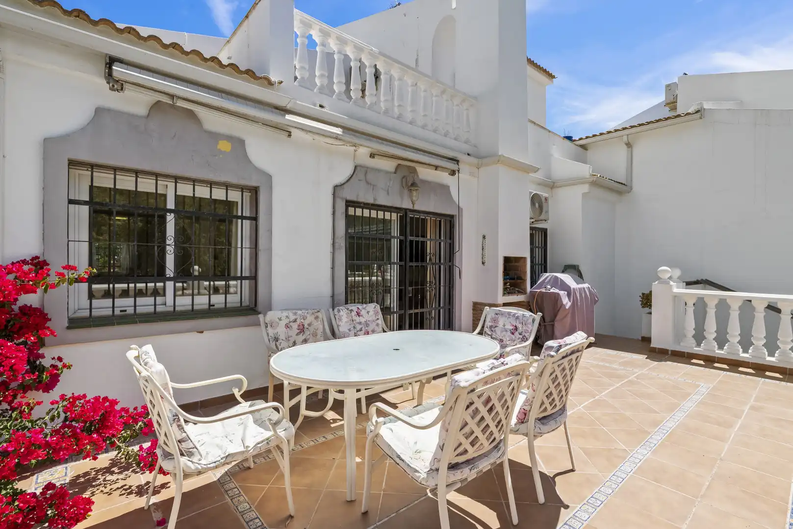 Terraza de Casa adosada en venta en Mijas con Aire acondicionado, Jardín privado y Terraza