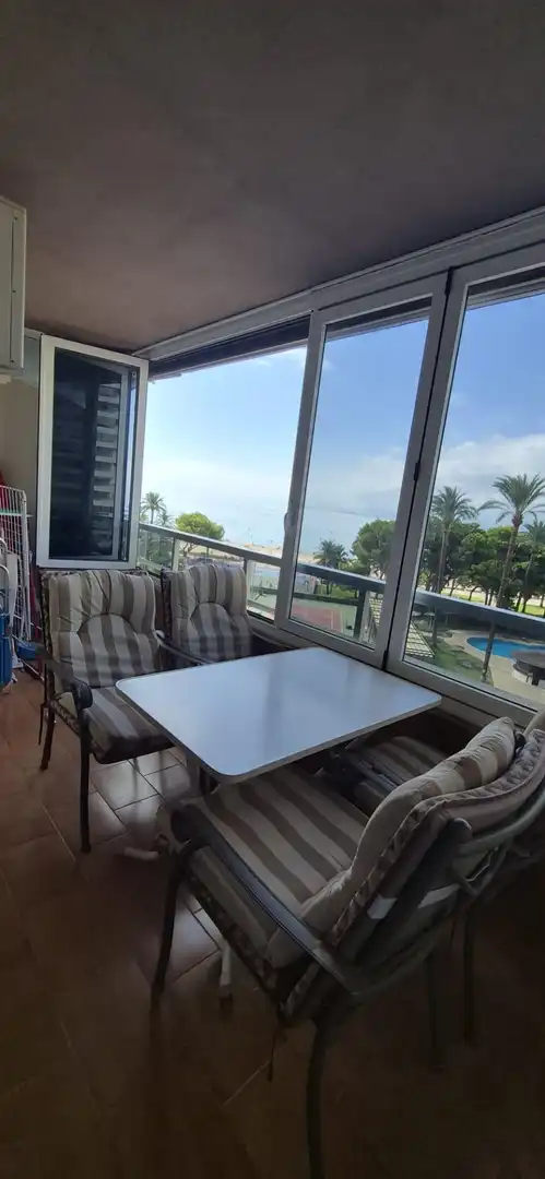 Balcony of Flat for rent in Cullera  with Air Conditioner, Terrace and Furnished
