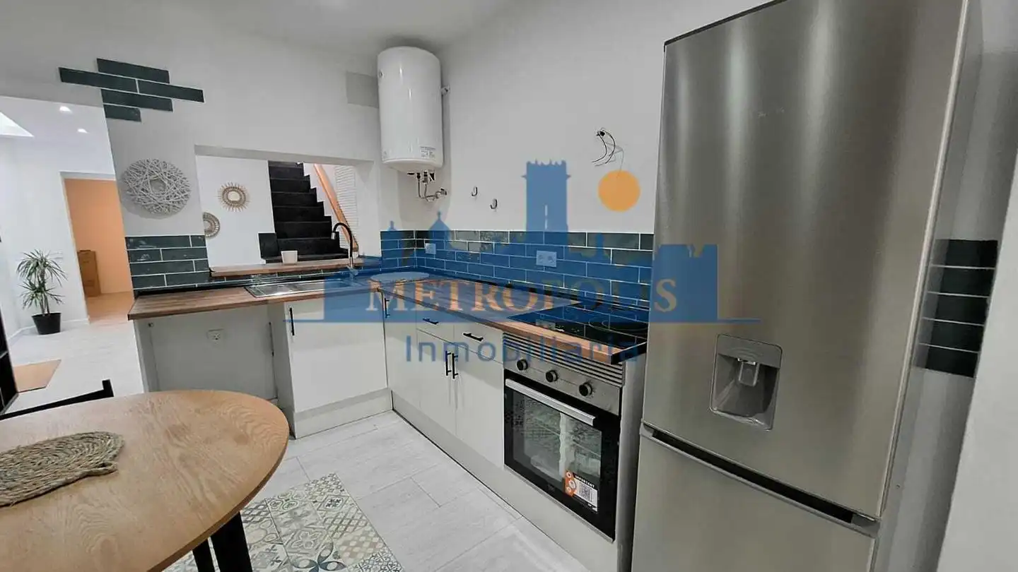 Cocina de Casa o chalet en venta en Burriana / Borriana con Aire acondicionado, Jardín privado y Terraza