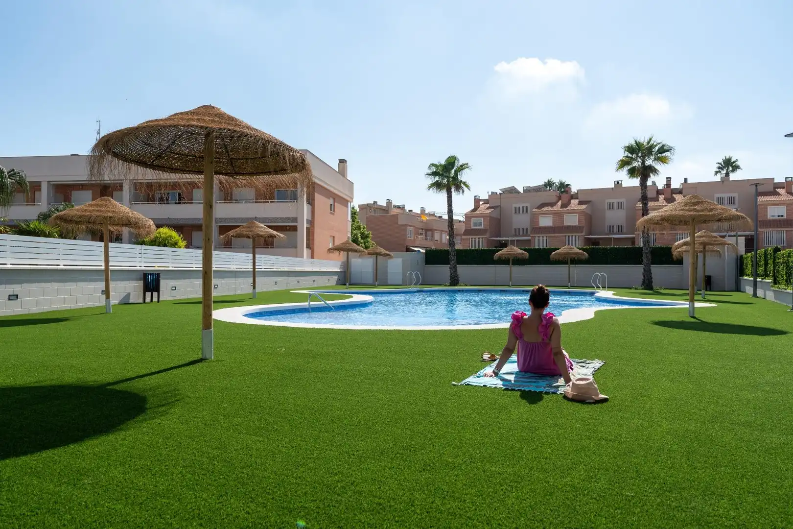 Piscina de Casa adosada en venta en Santa Pola con Aire acondicionado, Jardín privado y Terraza