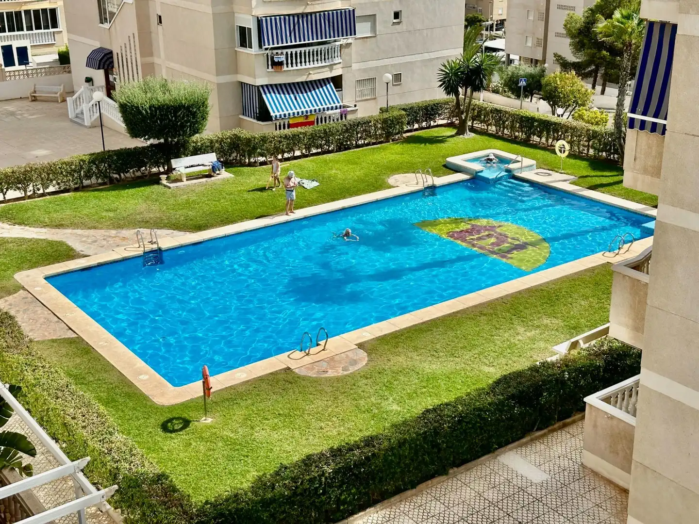 Swimming pool of Flat for sale in Elche / Elx  with Air Conditioner, Heating and Private garden