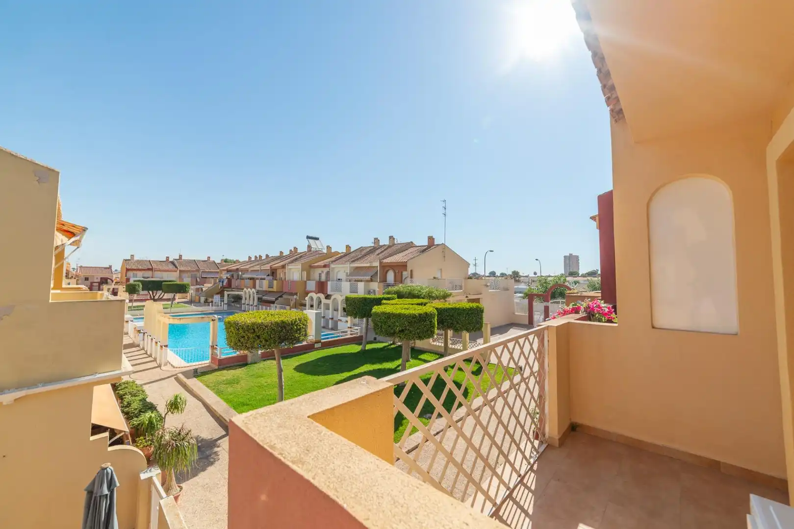 Jardí de Casa adosada en venda en San Javier amb Aire condicionat, Jardí privat i Terrassa