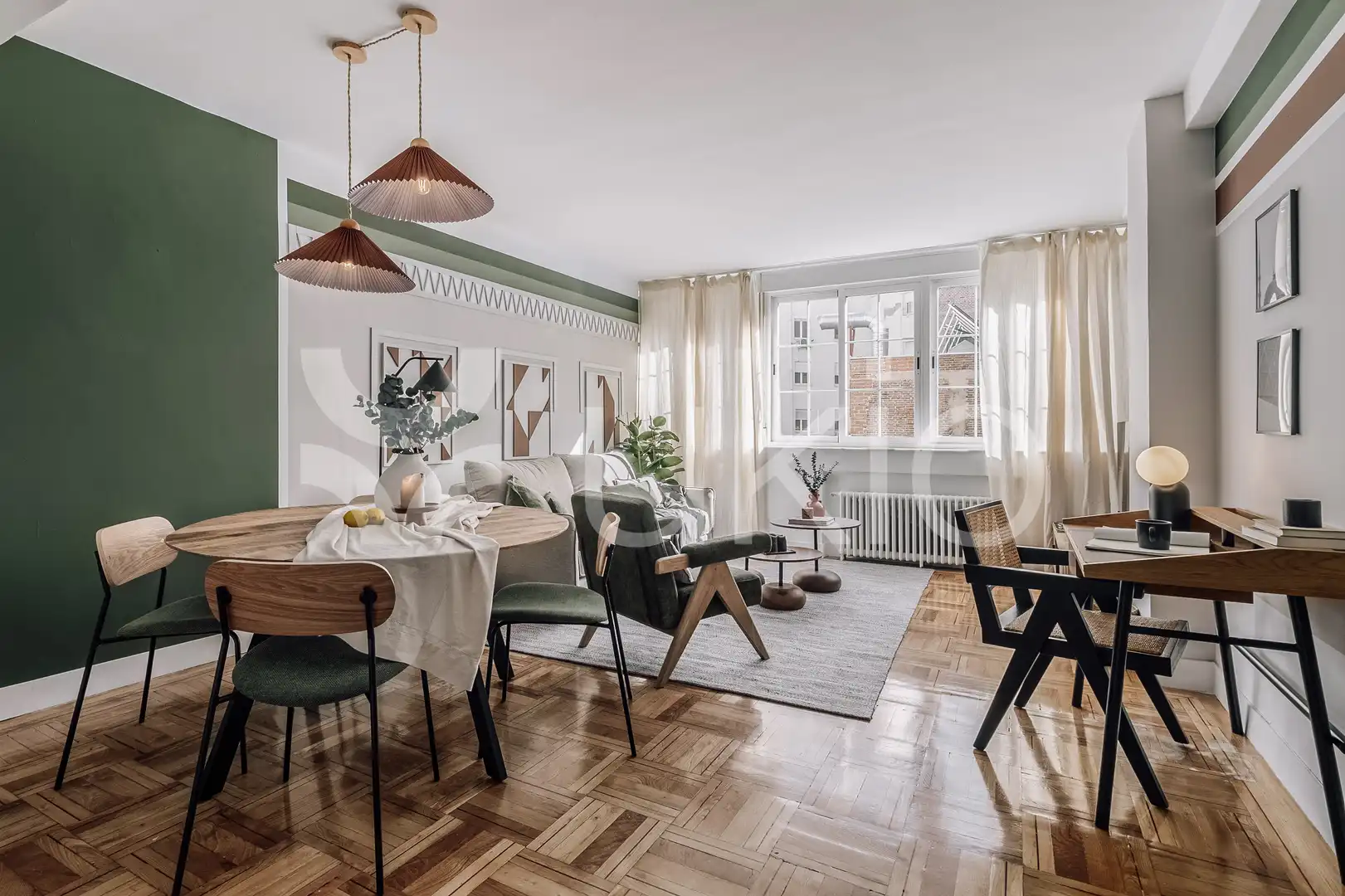 Menjador de Apartament de lloguer en Barrio de Salamanca