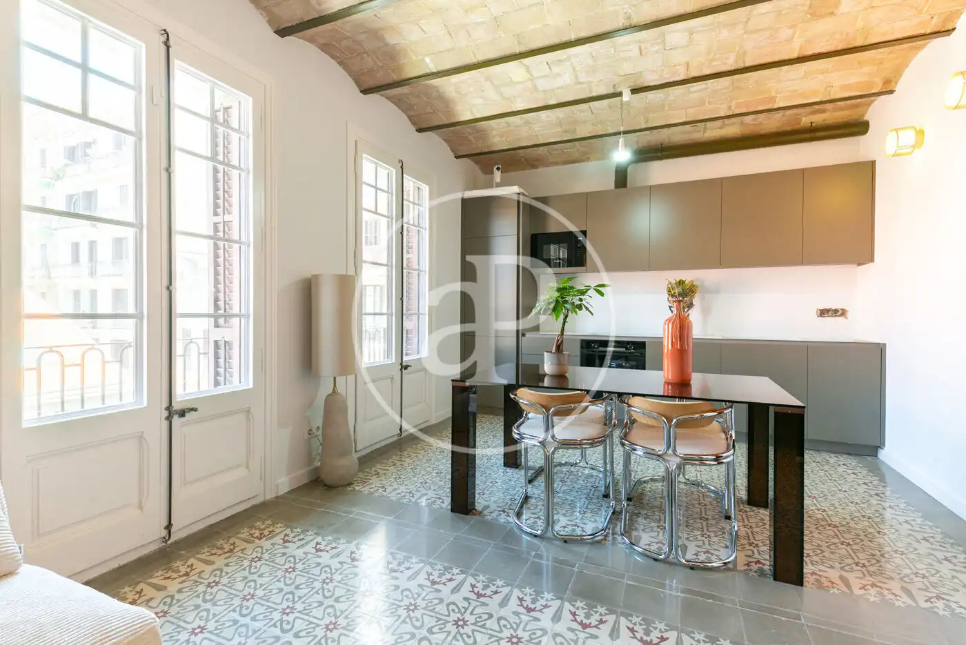 Kitchen of Flat for sale in Barcelona  with Air Conditioner, Heating and Balcony