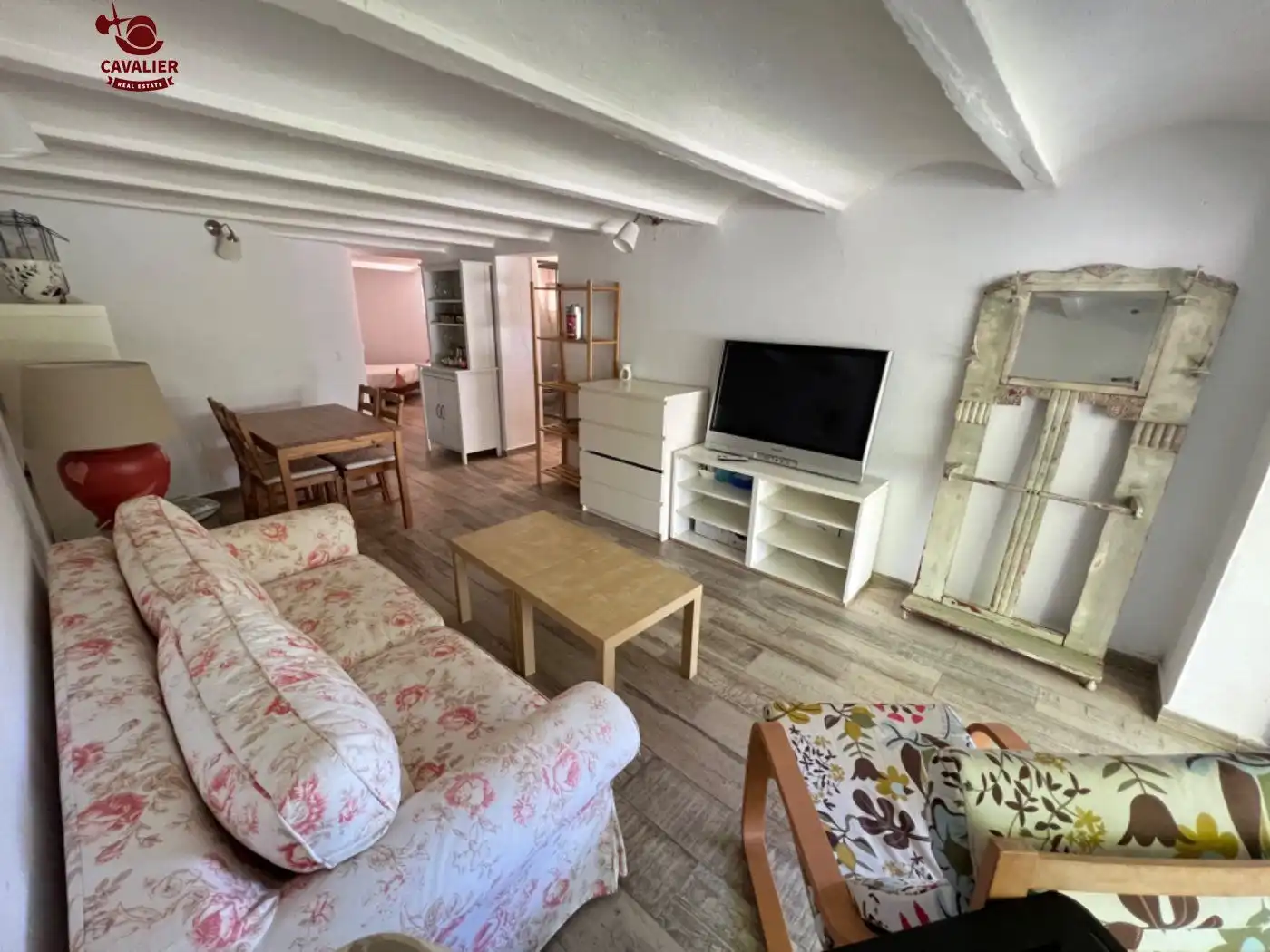 Sala d'estar de Apartament de lloguer en Los Molinos amb Calefacció, Jardí privat i Terrassa