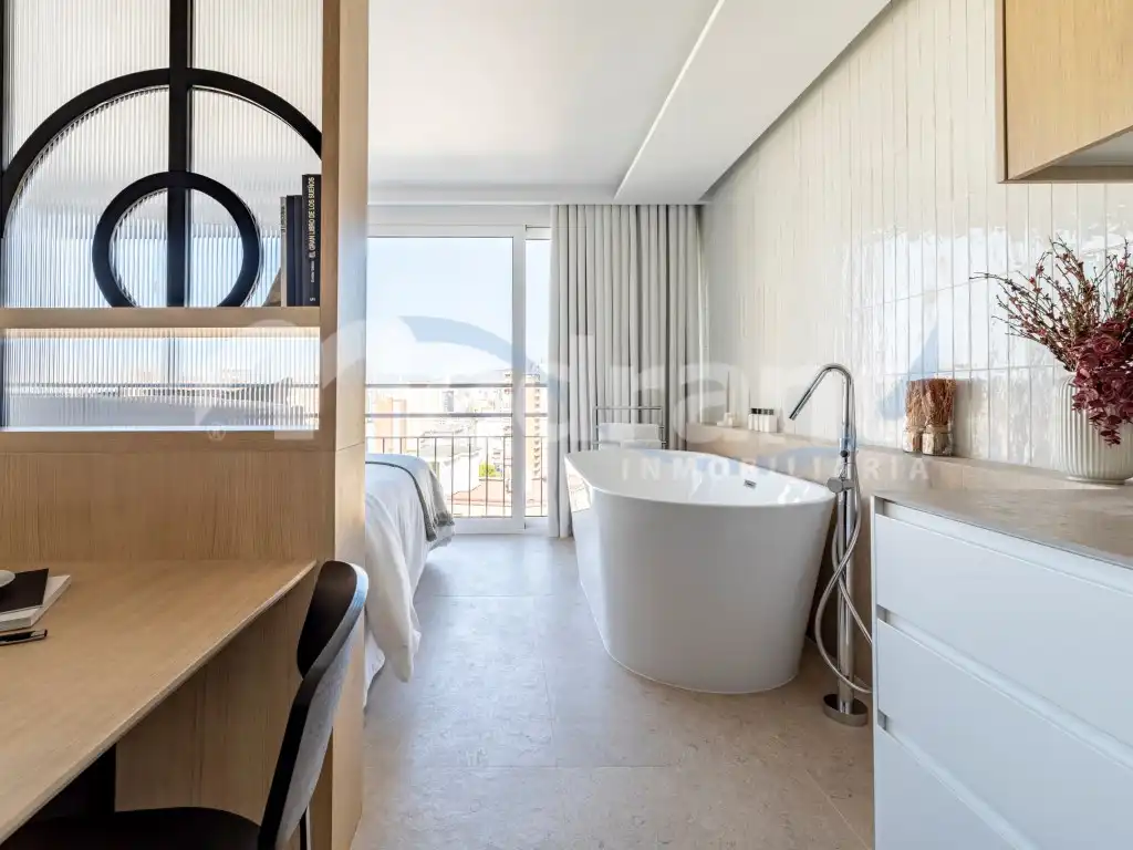 Schlafzimmer von Wohnungen zum Verkauf in Benidorm mit Klimaanlage, Privatgarten und Schwimmbad