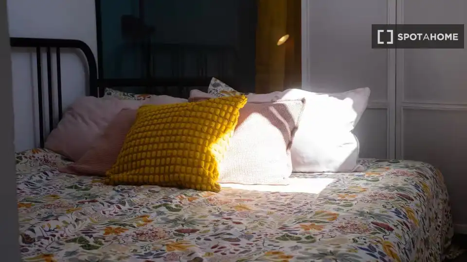 Schlafzimmer von Wohnungen zur untervermieten in Las Palmas de Gran Canaria mit Klimaanlage, Terrasse und Möbliert